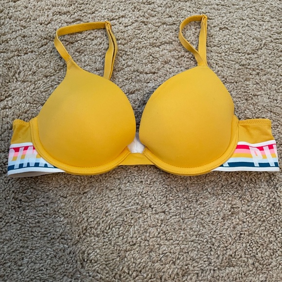 PINK Victoria's Secret Other - 🙈3/$30 EUC PINK x Victoria’s Secret Yellow “Pride” Push Up Bra